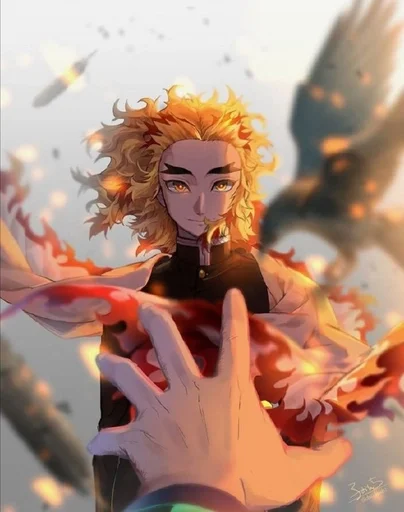 🌟 Стикер «Kyoujurou Rengoku» для Telegram