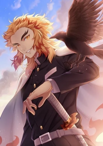 🌟 Стикер «Kyoujurou Rengoku» для Telegram