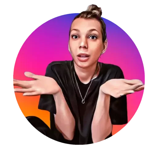 🤷‍♀️ Стикер «Only friends» для Telegram