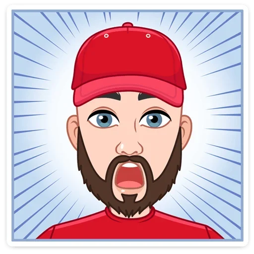 😱 Стикер «Звёздные vmoji - это промо набор для рекламы vmoji.» для Telegram