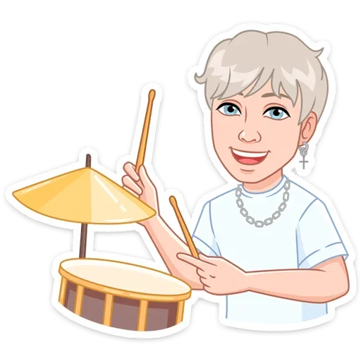 🥁 Стикер «Звёздные vmoji - это промо набор для рекламы vmoji.» для Telegram